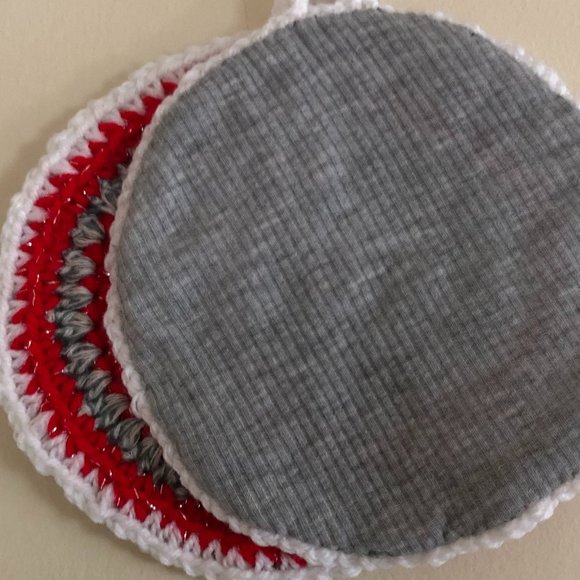 Crochet Pot Holders, Crochet Trivet, Valentine Gift Under 15, Handmade Placemat - Picture 8 of 10